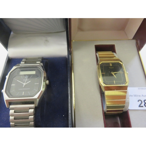 288 - Seiko Chromograph Quartz Watch and One Other Seiko, both boxed