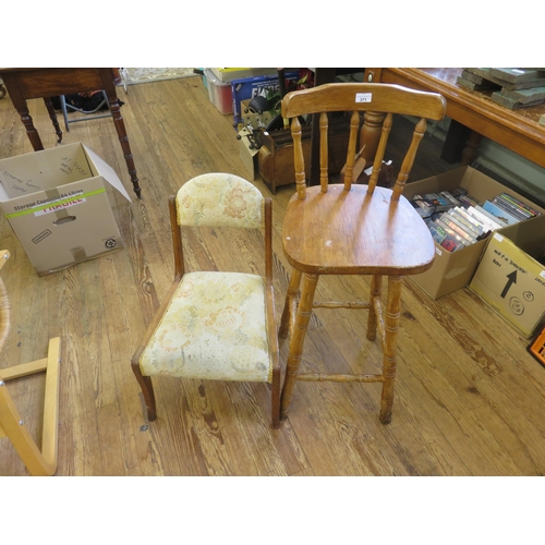 371 - Bar Stool and Childs Chair