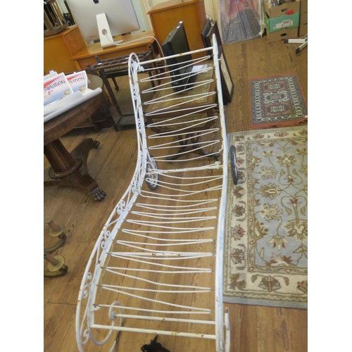 386 - Wrought Iron Sun Lounger