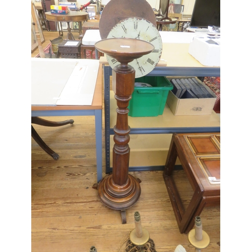 392 - Mahogany Torchere/ Pot Stand