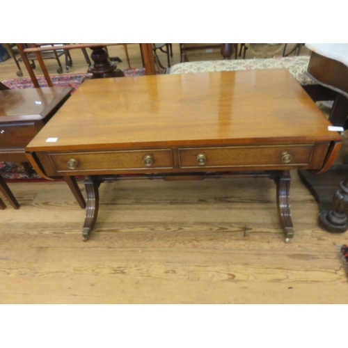 411 - Mahogany Drop Leaf Sofa Table