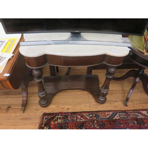 412 - Victorian Mahogany Marble Top Washstand