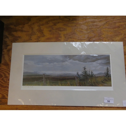 50 - Signed Brian Hart Print of Aberdeenshire - Unframed