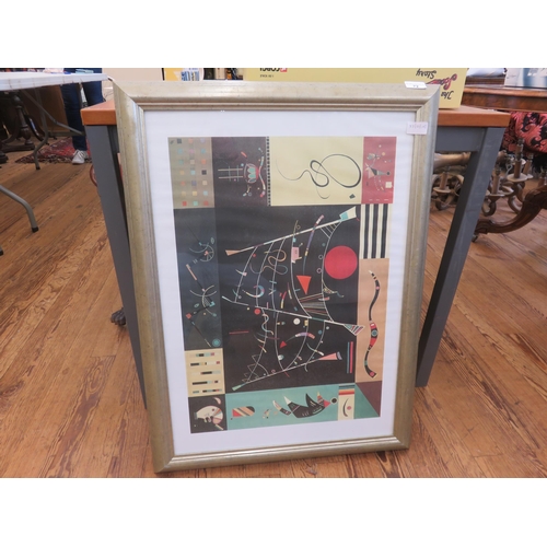 72 - Framed Mixed Media Abstract - artist Philip Thomas Thain