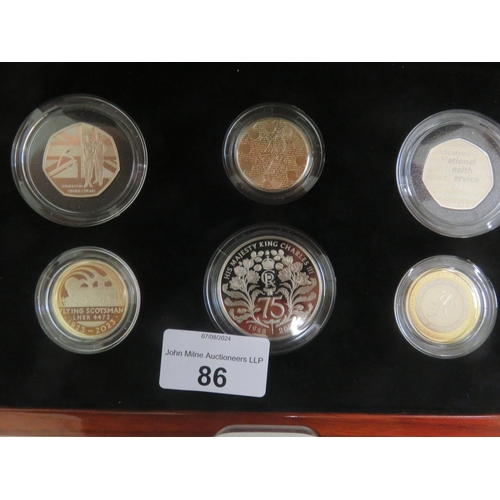 86 - 2023 Premium Proof UK Coin Set in Fitted Case