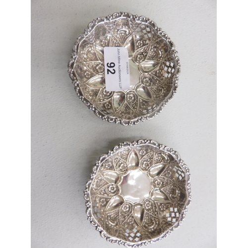 92 - Two Silver Pin Dishes