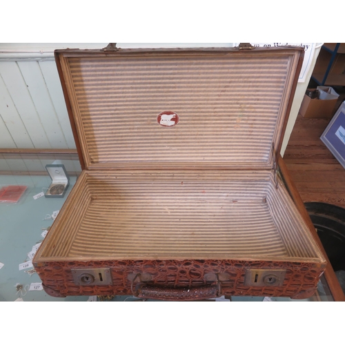 307 - Crocodile Skin Suitcase