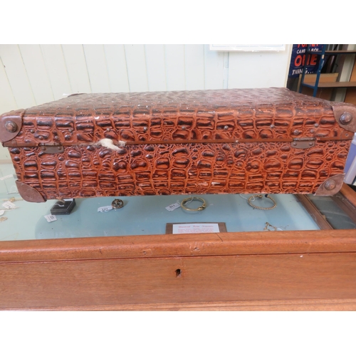 307 - Crocodile Skin Suitcase