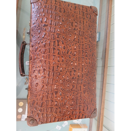 307 - Crocodile Skin Suitcase