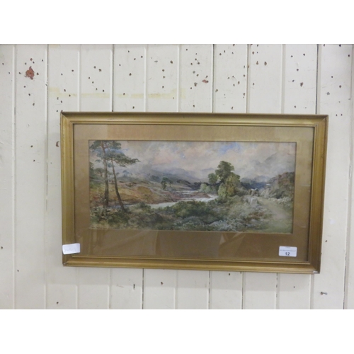 12 - Gilt Framed Watercolour 