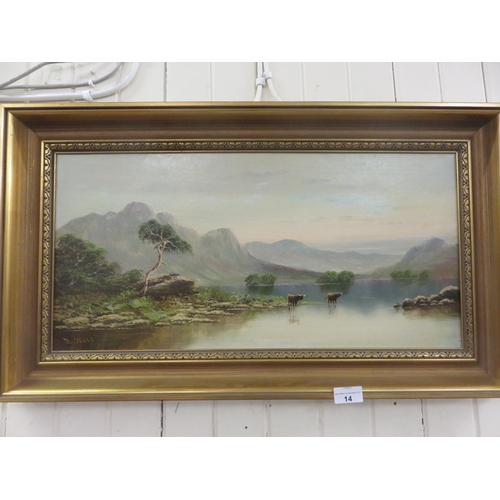 14 - Gilt Framed Oil Painting 