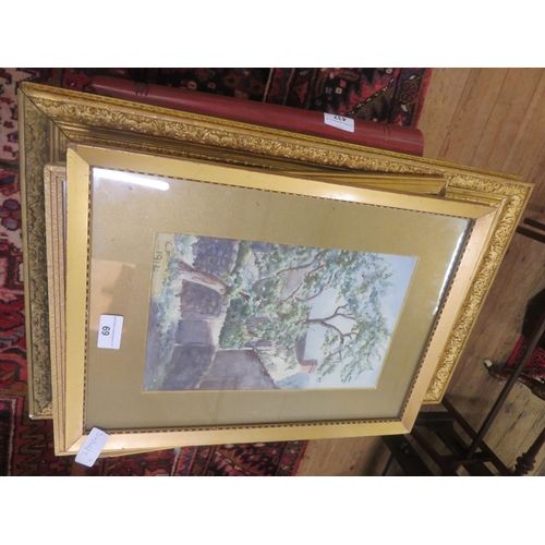 69 - Four Gilt Framed Watercolours