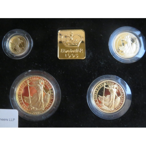 80 - 1995 Gold Proof Britannia Coin Collection in Fitted Case