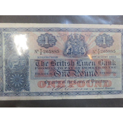 119 - Ten British Linen Bank £1 Notes, Various Years