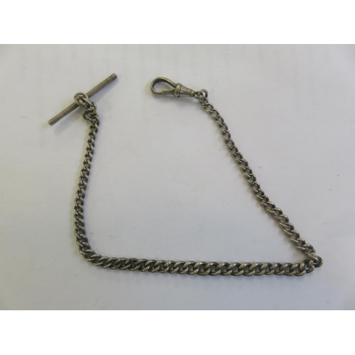 160 - Silver Albert Pocket Watch Chain