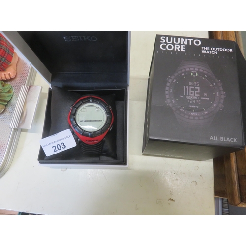 203 - Two Boxed Suunto Gents Watches