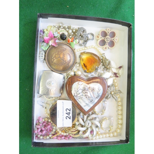 242 - Lot of Jewellery, Boxes etc