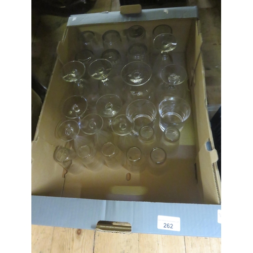 262 - Quantity of Etched and Other Glassware