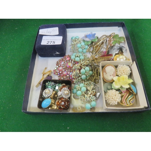 275 - Lot of Jewellery, Brooches etc