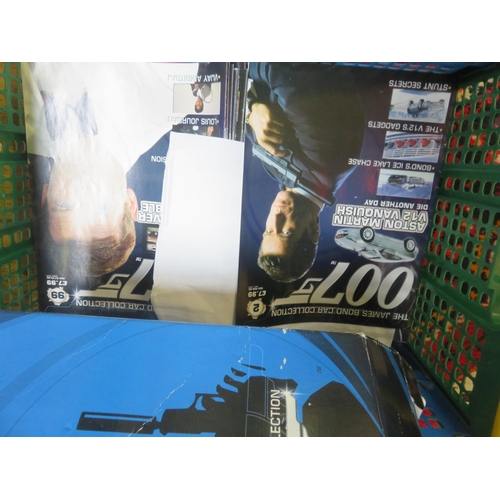 318 - Box with The James Bond Car Collection Magazine