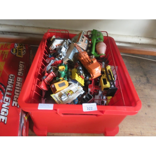 322 - Box of Loose Die Cast Model Cars