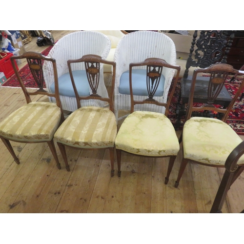 415 - Set of 4  Inlaid Mahogany Parlour Chairs