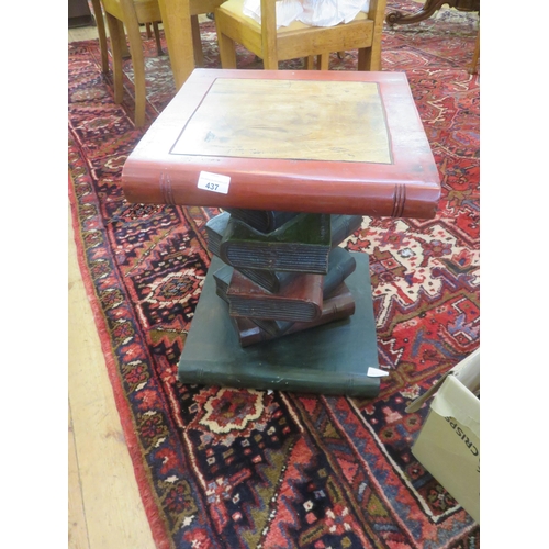 437 - Occasional Table in Form of Stacked Books