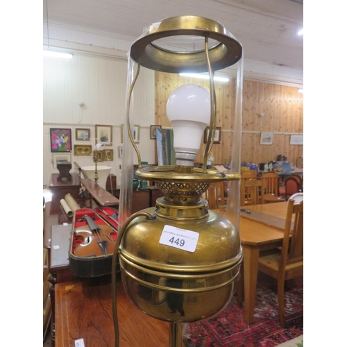 449 - Converted Brass Standard Lamp