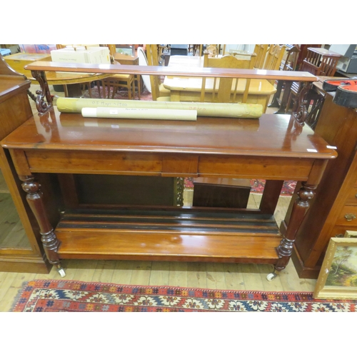 452 - Victorian Mahogany Leaf Cabinet/Buffet