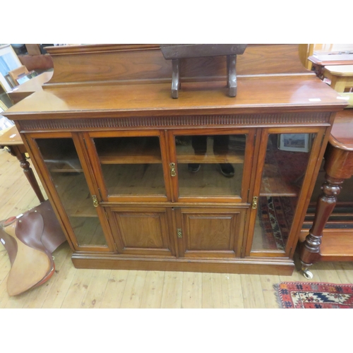 454 - Edwardian Oak and Glazed Bookcase