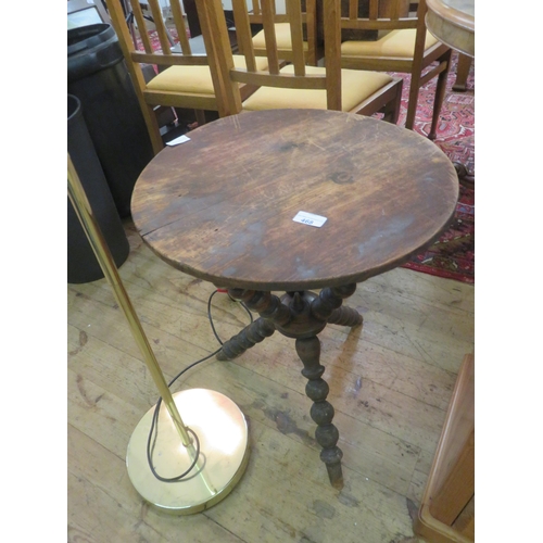 468 - Oak Circular 'Witches' Table