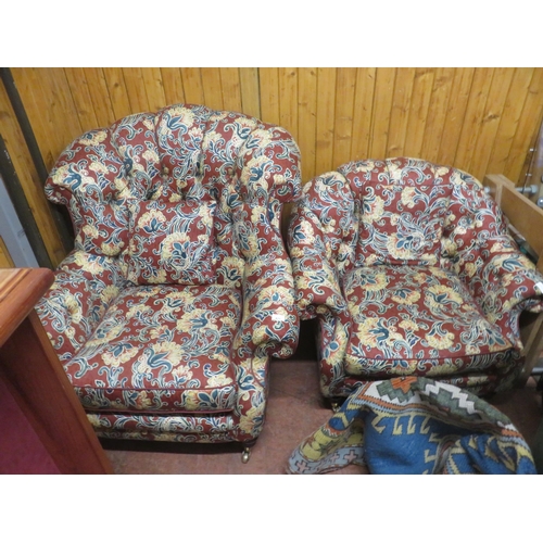 471 - Pair of His and Hers Armchairs