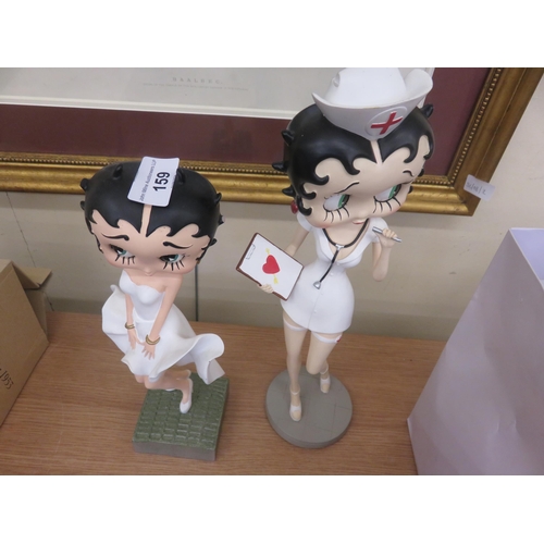 159 - Two Betty Boop Figurines (Nurse 13