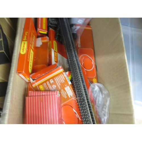 190 - Two boxes of Hornby Triang Pieces, Track and Accessories