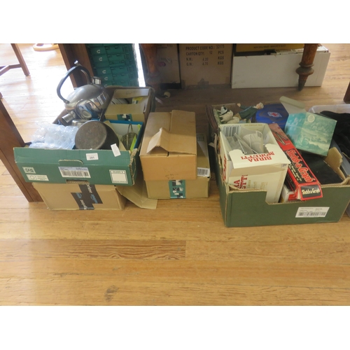 201 - Six Boxes of Bric-a-Brac