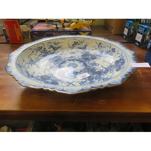 285 - Large Blue and White Bowl