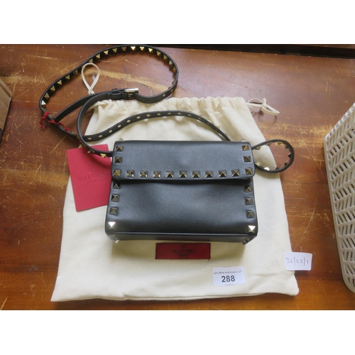 288 - Valentino Black Studded Bag