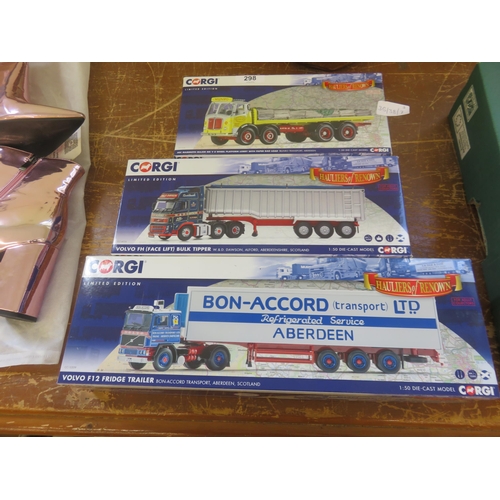 298 - Three Boxed Corgi Aberdeen Arctics, W. & D. Dawson Bon Accord and Munro Transport