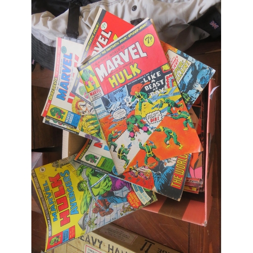 320 - Mighty World of Marvel Comics x 56. All 1970's