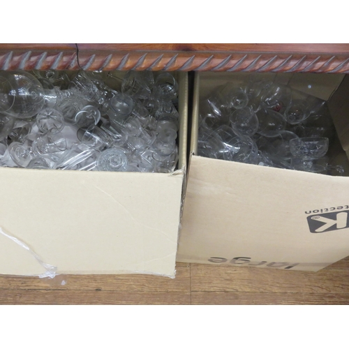 323 - Two Large Boxes of Glassware