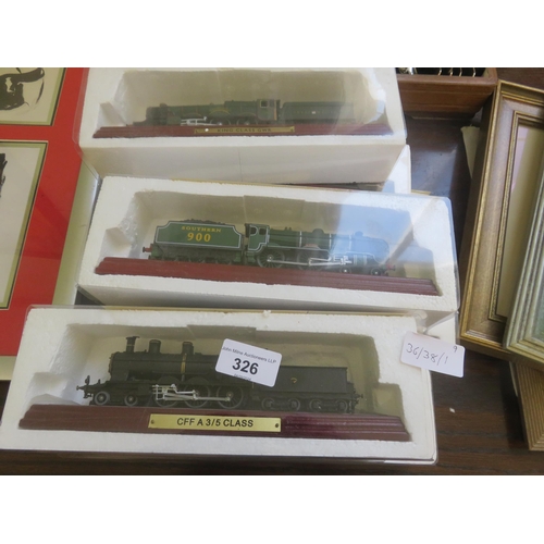 326 - 9 Model Steam Trains