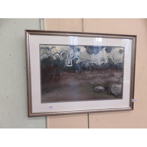 34 - Framed Watercolour 