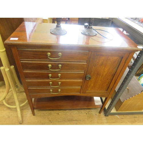 374 - Mahogany Music Cabinet