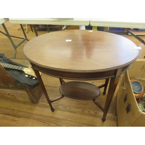 379 - Oval two tier Table