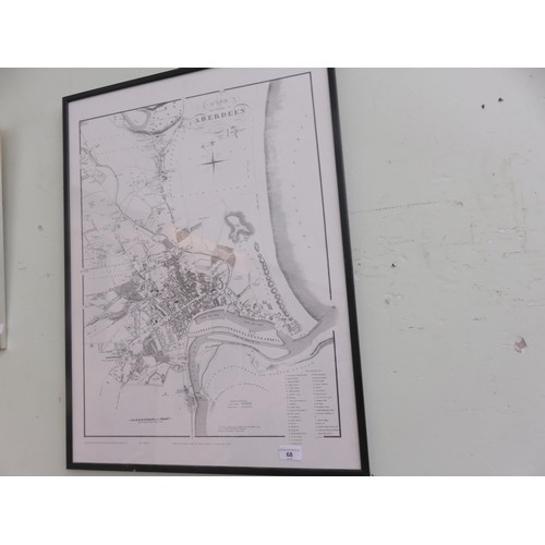 68 - Reproduction Map 1821, Aberdeen