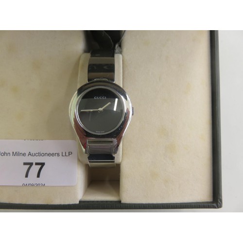 77 - Gucci Ladies Quartz Wristwatch With Original Box and Paperwork