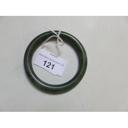 121 - Green Jade Type Bangle