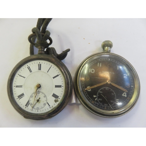 144 - Two Pocket Watches, One Military Issue