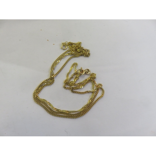 153 - Two 9ct. Gold Chains 5.3 grams