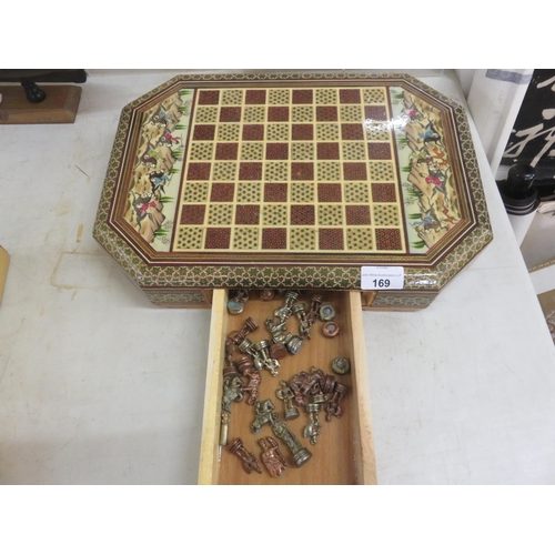 169 - Persian Decorative Chess Set and Pieces, Box AF